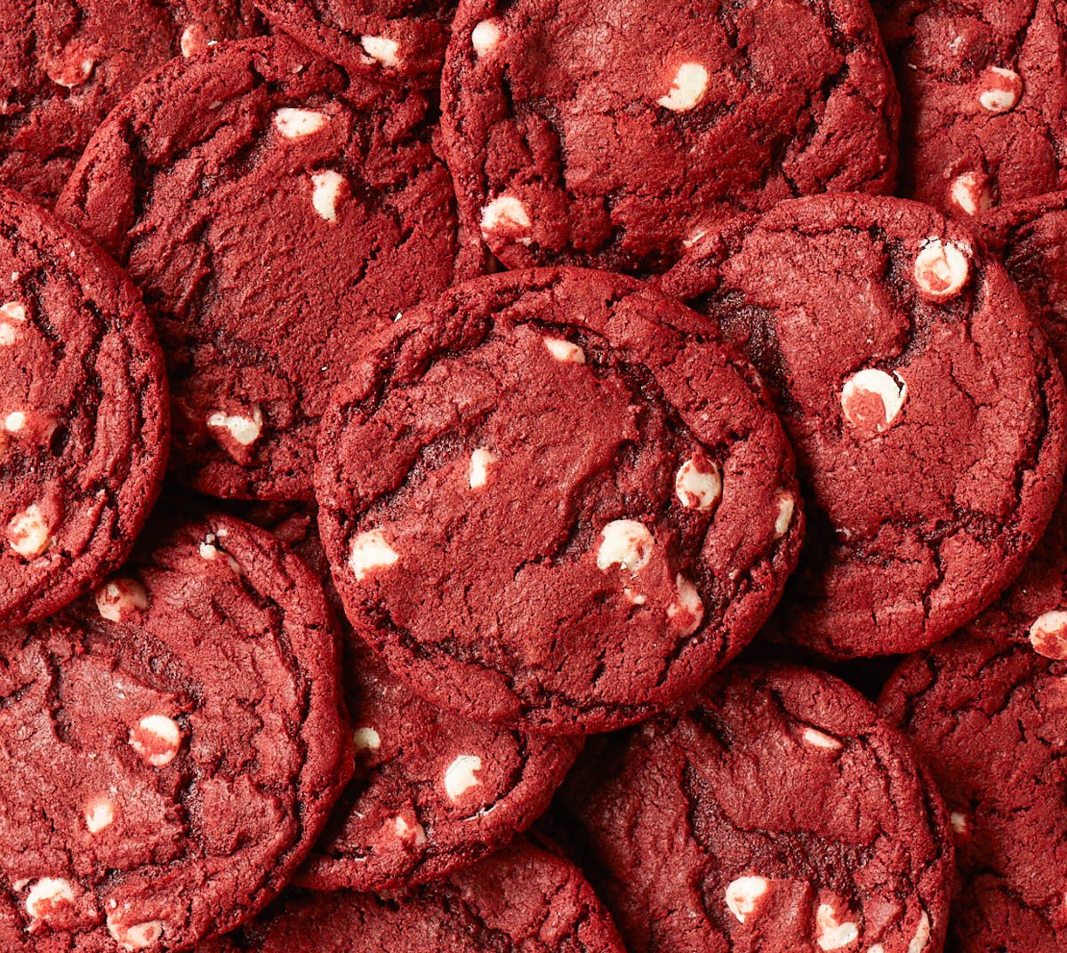 Picture of a bunch of Red velvet cookies