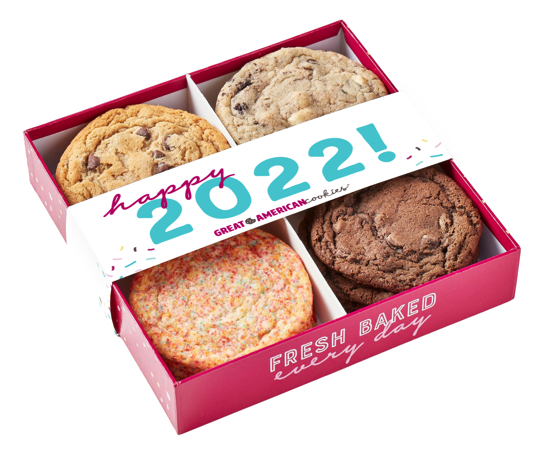 Happy 2022 cookie gift box